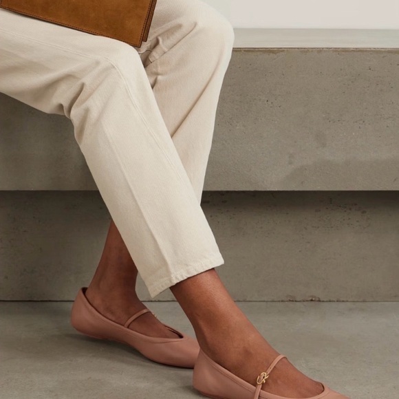 Gianvito Rossi Carla Ballerina Flats Tan Leather EU 40 (Fits US 9.5–10) - Picture 2 of 13